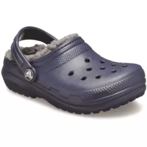 image of Crocs Boys Toddler Classic Fuzzy Lined Lightweight Clogs UK Size 4 (EU 19-20)