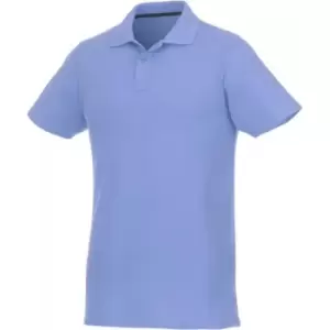 image of Elevate Mens Helios Short Sleeve Polo Shirt (L) (Light Blue)