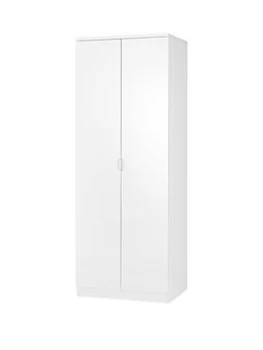 image of Julian Bowen Manhattan 2 Door Wardrobe - White