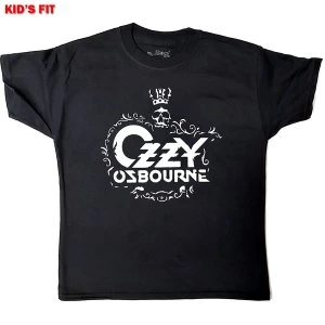 Image of Ozzy Osbourne - Logo Kids 11 - 12 Years T-Shirt - Black