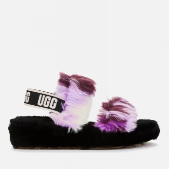 Image of UGG Womens Oh Yeah Tie Dye Slides - Magnolia - UK 3