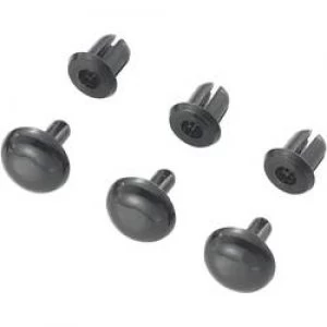 Image of Expanding rivet Hole 4mm Black KSS SRR 450K