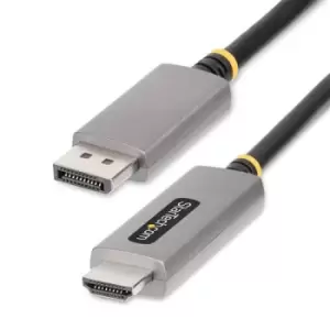 image of StarTech.com 6ft (2m) DisplayPort to HDMI Adapter Cable 8K 60Hz 4K 144Hz HDR10 DP 1.4 to HDMI 2.1 Active Video Converter DisplayPort Desktop to HDMI M