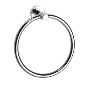 Image of Showerdrape Modernity Chrome Towel Ring, Stainless Steel