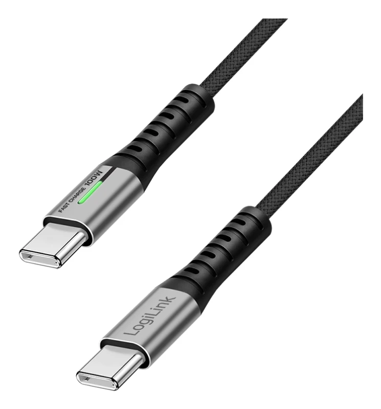 Image of LogiLink CU0430 USB cable USB 3.2 Gen 2x2 0.3 m USB C Black