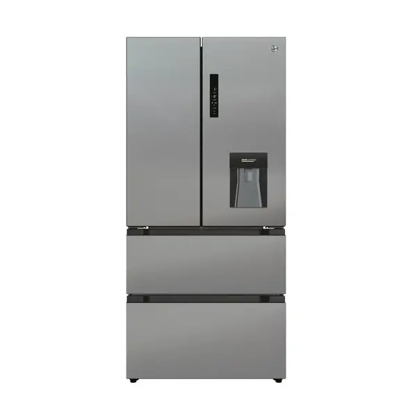 Image of Hoover HSF818EXWDK 432L Frost Free American Style Fridge Freezer
