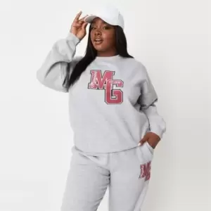 image of Missguided Oversized Sweatshirt - Grey