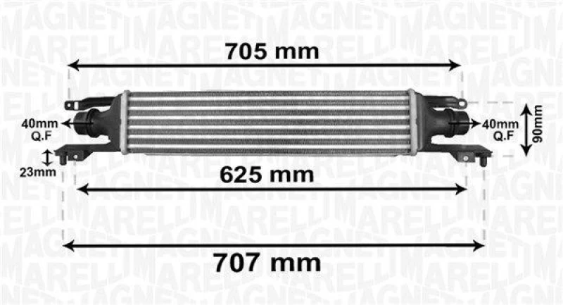 Image of MAGNETI MARELLI Intercooler MAGNETI MARELLI 351319204120