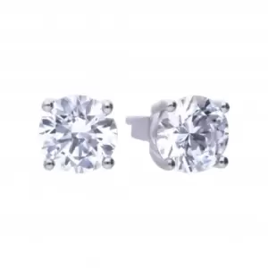 image of 4 Claw Cubic Zirconia Studs 2ct E5908