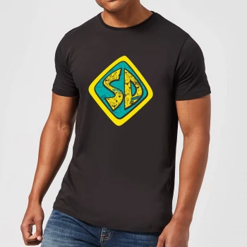 Image of Scooby Doo Emblem Mens T-Shirt - Black - 3XL - Black