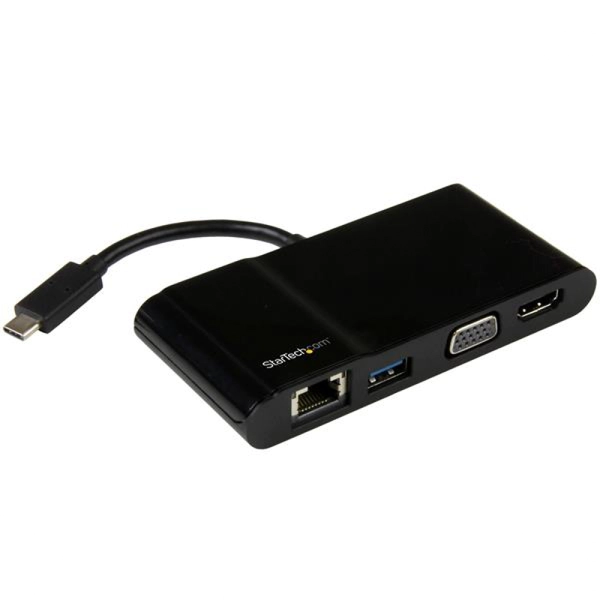 image of USB C Multiport Adapter For Laptops 4K HDMI Or VIDA USB 3.0