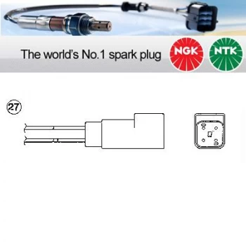 Image of 1x NGK NTK Oxygen O2 Lambda Sensor OZA448-E48 OZA448E48 (0239)