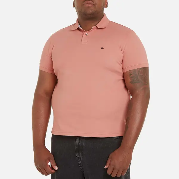 Image of Tommy Hilfiger 1985 Logo Cotton-Blend Polo Shirt - L