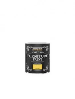 Image of Rust-Oleum Rust-Oleum Gloss Furniture Paint Lemon Sorbet 750Ml