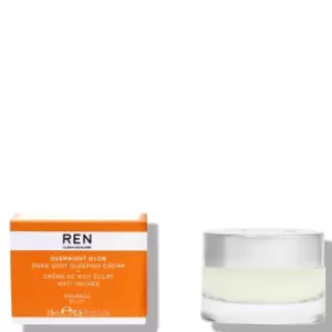 Image of REN Clean Skincare Overnight Glow Dark Spot Sleeping Cream 15ml