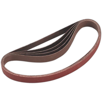 image of Sealey 20mm x 520mm Sanding Belt 20mm x 520mm 80g Pack of 5