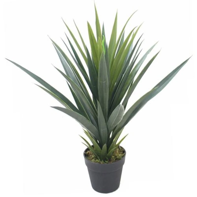 Image of Leaf Artificial Yukka Tropical Plant 60cm Agave Spiky Tropical House Plants Botanik Green