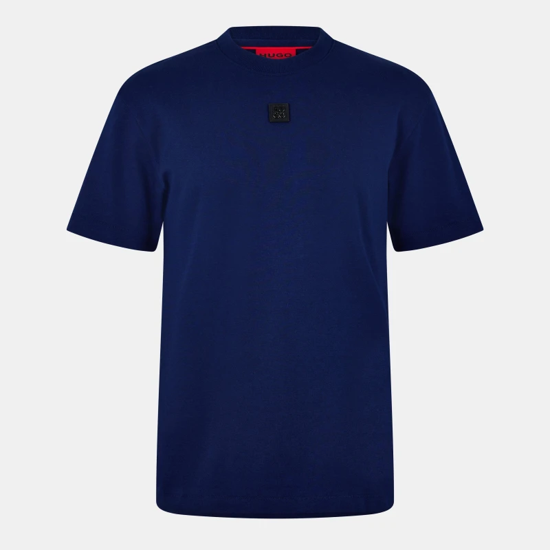 Image of Hugo Mens Dingley Regular Fit T-Shirt Navy male M