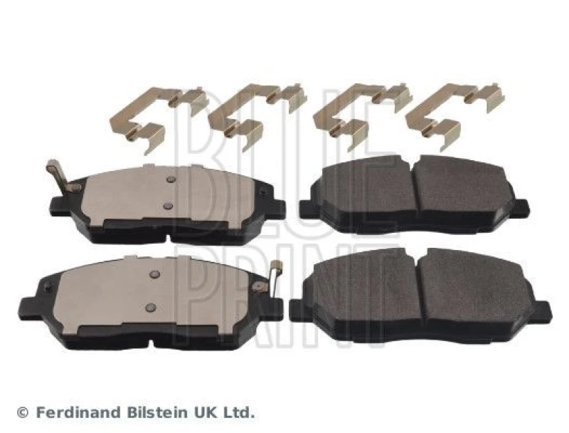 Image of Blue PRINT Brake pad set Blue PRINT ADG042171