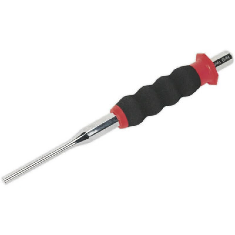 Image of Loops 6mm Sheathed Parallel Pin Punch - Contoured Foam Grip - Chrome Molybdenum Steel Metallics