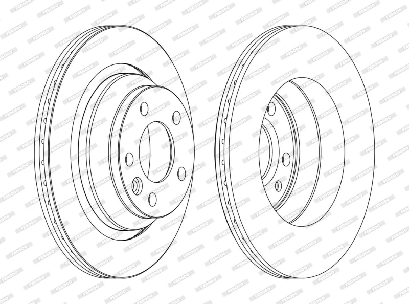 Image of Brake disc FERODO DDF1698C