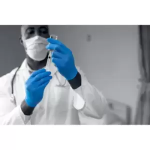 Image of Unicare Blue Nitrile Gloves 10X100=1000 Medium