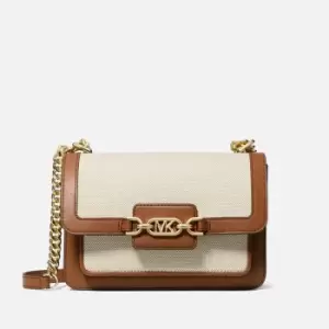 Image of Michael Kors Heather Large Canvas Shoulder Bag
