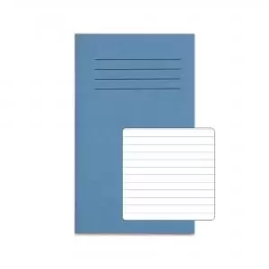 image of RHINO A6 Exercise Book 48 Pages 24 Leaf Light Blue 7mm Lined