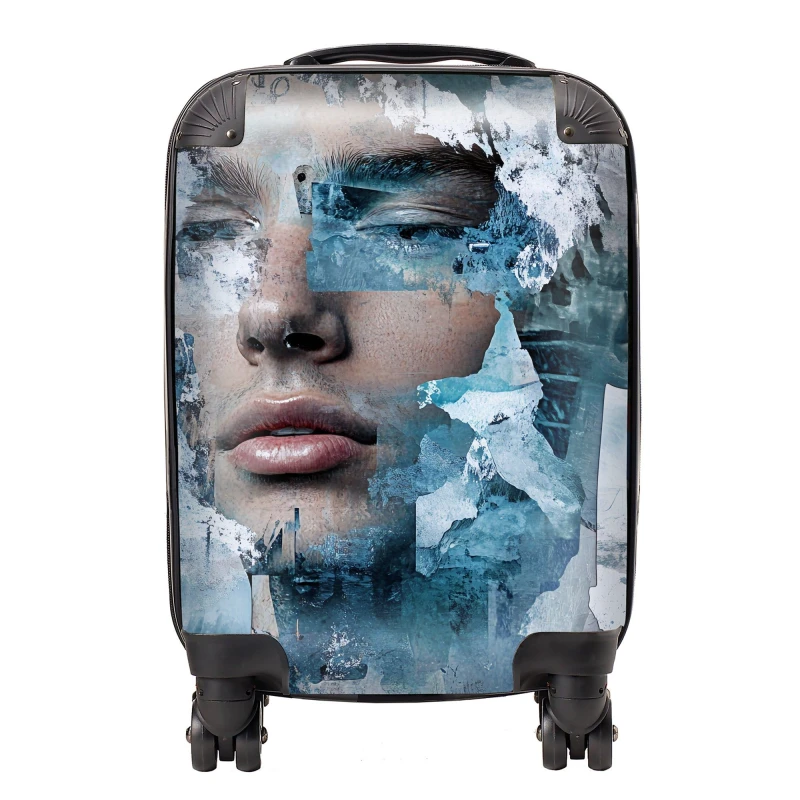 Image of Designer Luggage Calista Vale: 00015 Suitcase in Blue Size: Large Blue Unisex Large