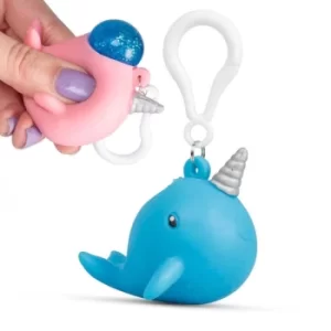 image of Spouting Narwhal Backpack Buddy Keyring