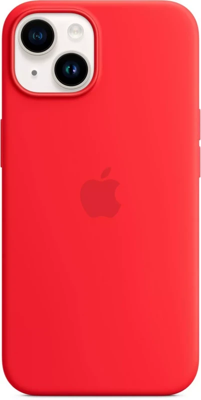 Image of Apple iPhone 14 Silicone Case with MagSafe - (PRODUCT)RED