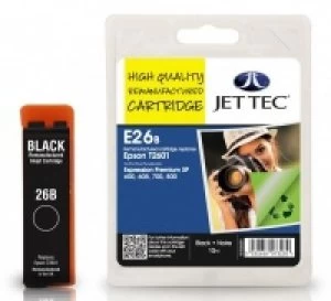 Image of JetTec Epson T2601 Black Ink Cartridge