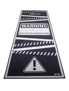 Image of Xq Max Darts Mat For Home Practice - Warning Do Not Disturb The Darts Player