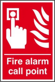 Image of Fire Alarm Call Point Sign, S/A Vinyl