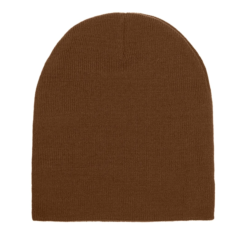 Image of Yupoong Mens Flexfit Heavyweight Standard Beanie Winter Hat in Pink Pink Male One Size