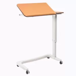 Image of NRS Healthcare Easylift Beech Split Top Overbed Table