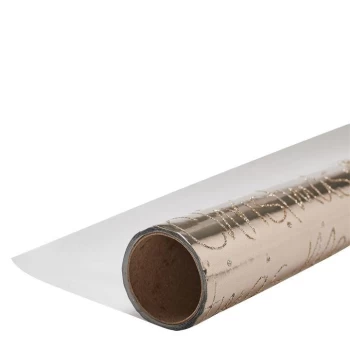Image of The Unique Paper Company Golden Stars Xmas Wrap 2m - Merry Xmas