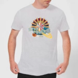 Image of Captain Marvel Star Power Mens T-Shirt - Grey - 3XL