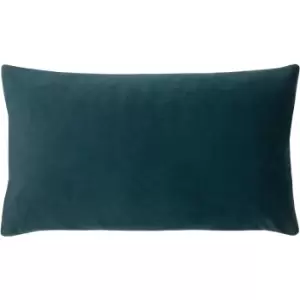 image of Sunningdale Velvet Rectangular Cushion Kingfisher