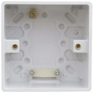 Image of ESR 1 Gang 47mm Single Surface Pattress Box With Earth Terminal