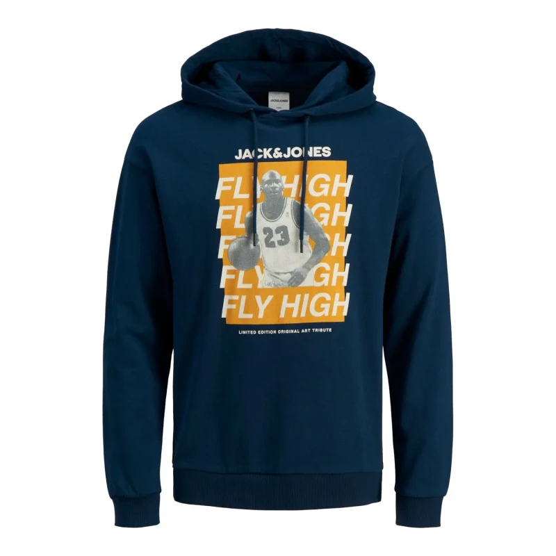 Image of jack & jones Hoodie Jack & Jones Michael Jordan 23 Fly High Bleu Male S