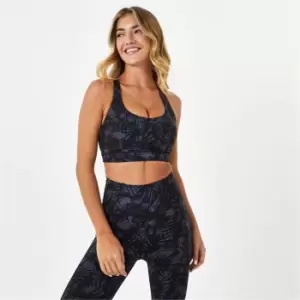 Image of USA Pro Cross Back Sports Bra - Black