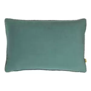 Image of Cosmo Rectangular Velvet Cushion Blue