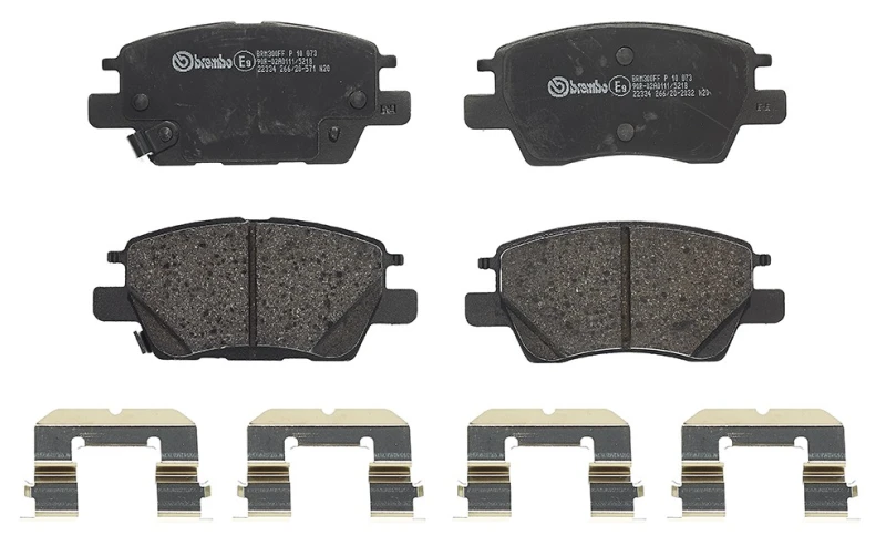 Image of BREMBO Brake pad set BREMBO P 10 073