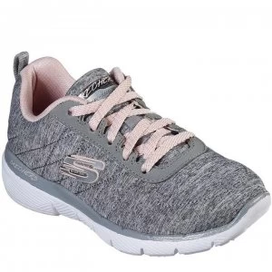 Image of Skechers Appeal 3.0 Trainers Junior Girls - Grey/Lt Pink