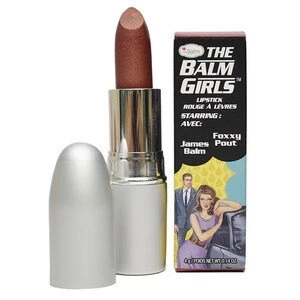 image of The Balm BalmGirls Lipstick Foxxy Pout Brown