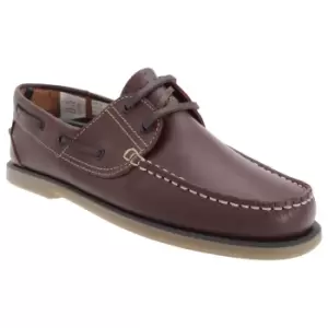 Image of Dek Mens Moccasin Boat Shoes (10 UK) (BrownA Leather)