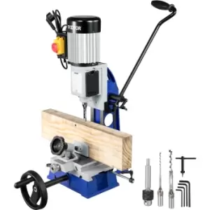 image of VEVOR Woodworking Mortise Machine, 1/2 HP 1400RPM Powermatic Mortiser, with Movable Work Bench Benchtop Mortising Machine, for Making Round Holes