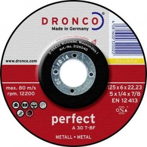 Image of Dronco 3126040100 Cutting disc (off-set) 1 Piece 125mm 22.23mm
