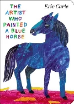 Image of artist who painted a blue horse